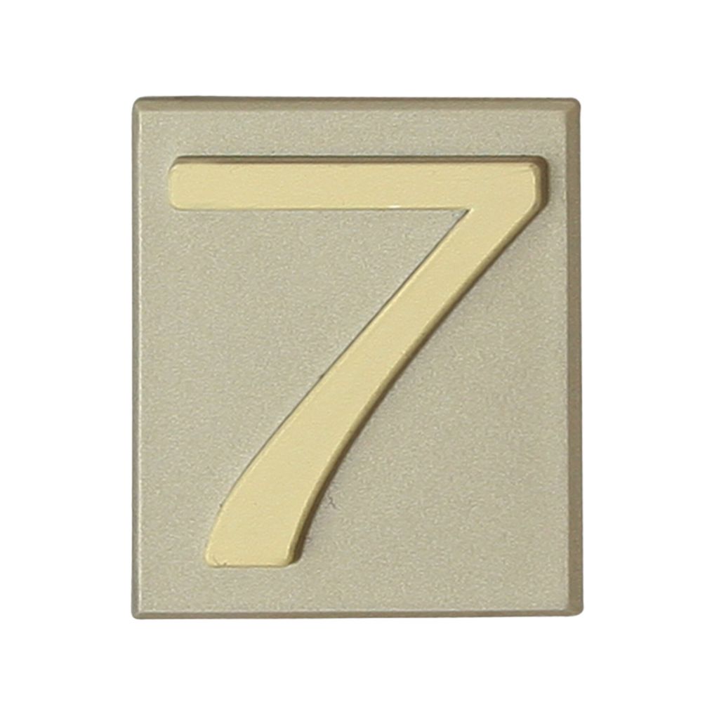 DOMINO Hausnummer Briefkasten Selbstklebend – 7 | 3D Türnummer Adressnummern Aufkleber | Hausnummern Klebend | Klebezahlen Wetterfest | Zahlen z...