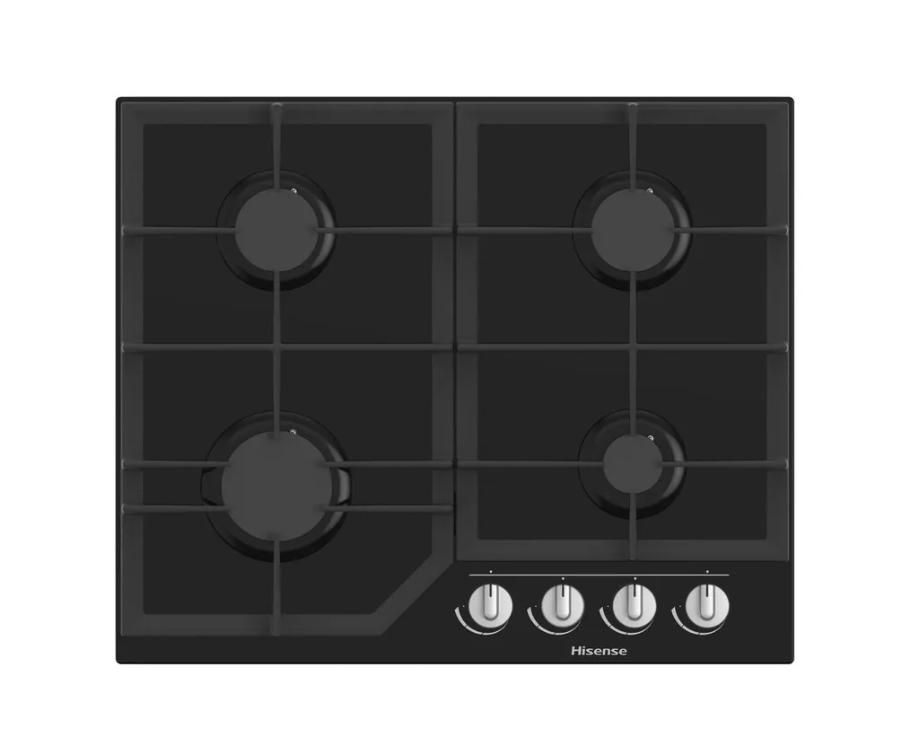 Plaque de cuisson gaz 60 cm Hisense GG643B avec sécurité thermocouple noir