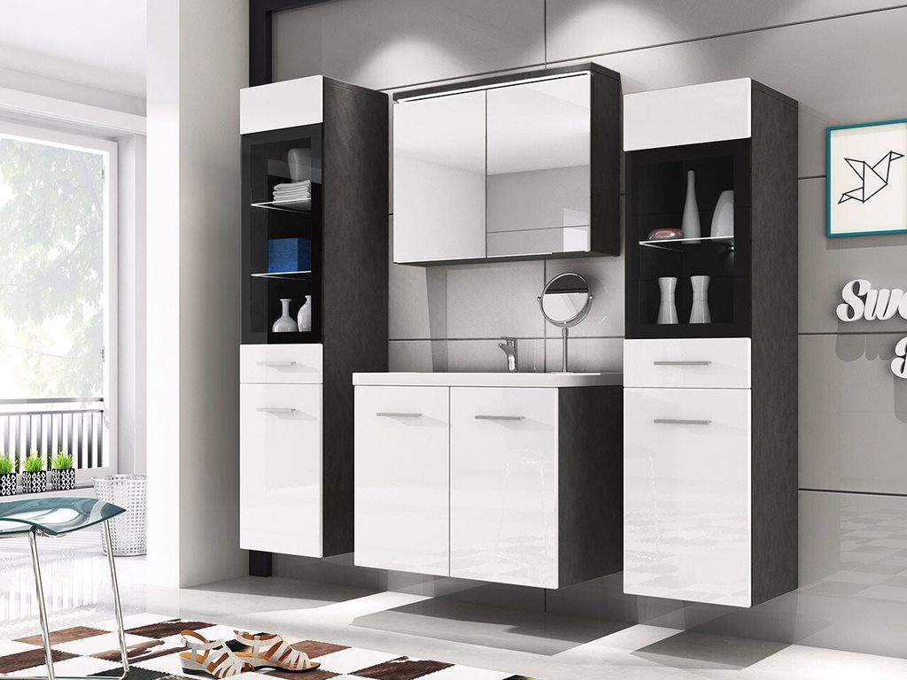 Koupelnová sestava s LED osvětlením YUKO 2 - matera / Obrázek produktu 