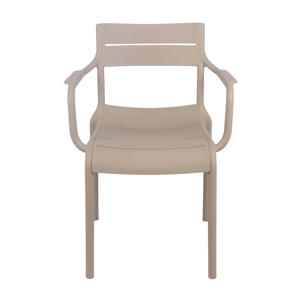 Sedia con Braccioli Paname Oviala | Plastica Beige Resistente - 3