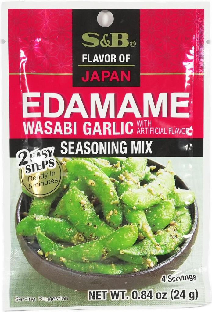 S&B Edamame Wasabi Garlic Seasoning Mix 24g