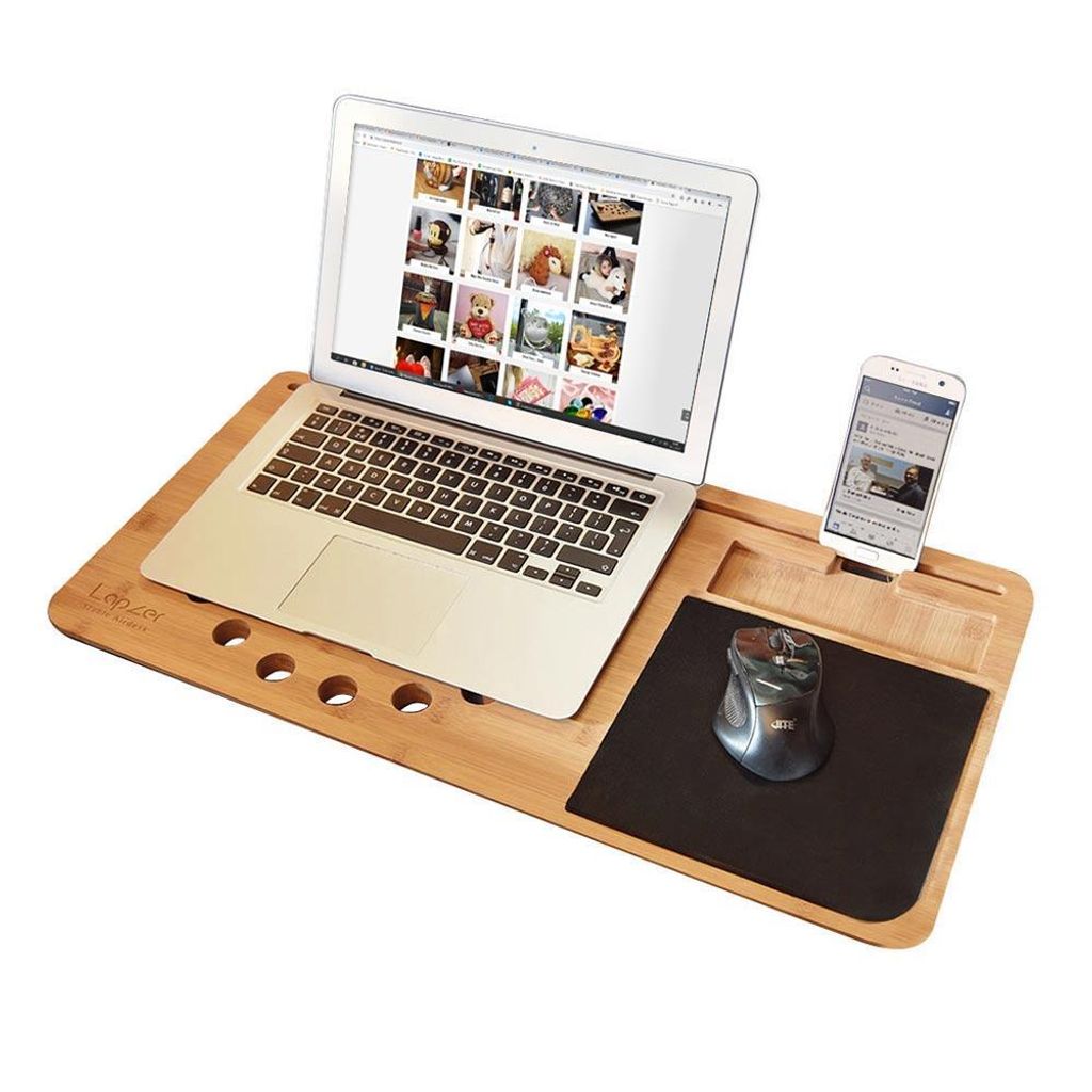 Bambus-Laptop-Knieständer - Mobile Desk Produktbild 