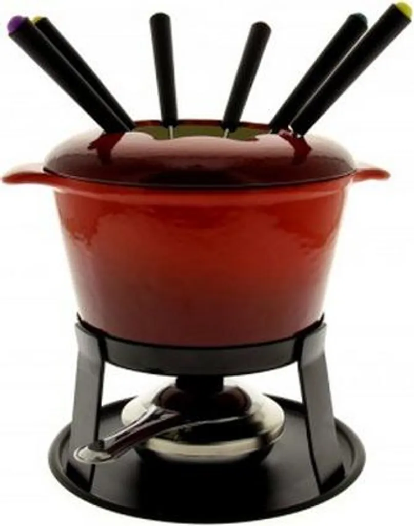 Set Fonduta Bourguignonne Tableandcook HHF0255 Rosso per 6 Persone