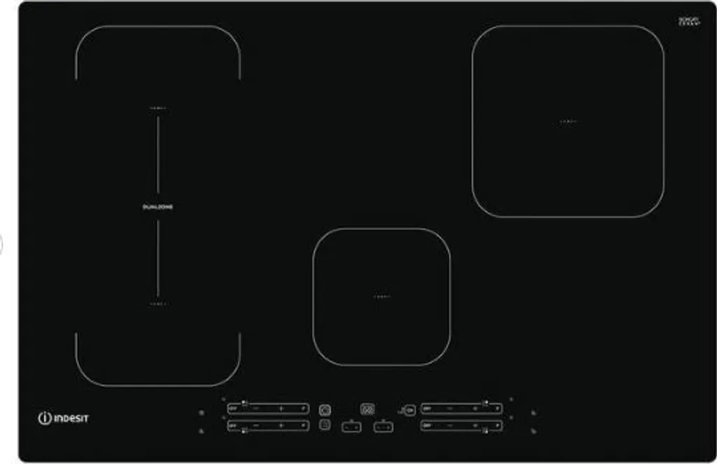 Indesit IB 21B77 NE Table de cuisson induction 77cm 4 foyers noir