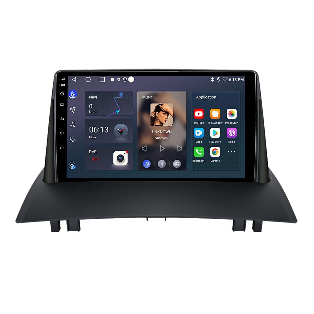 Android autorádio 9 palců 64 GB pro Renault Megane 2 Obrázek produktu 
