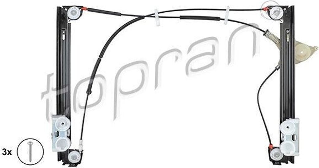 TOPRAN 501 831 Elektrischer Fensterheber Vorne Rechts für MINI Schrägheck (R50, R53) Cabrio (R52)