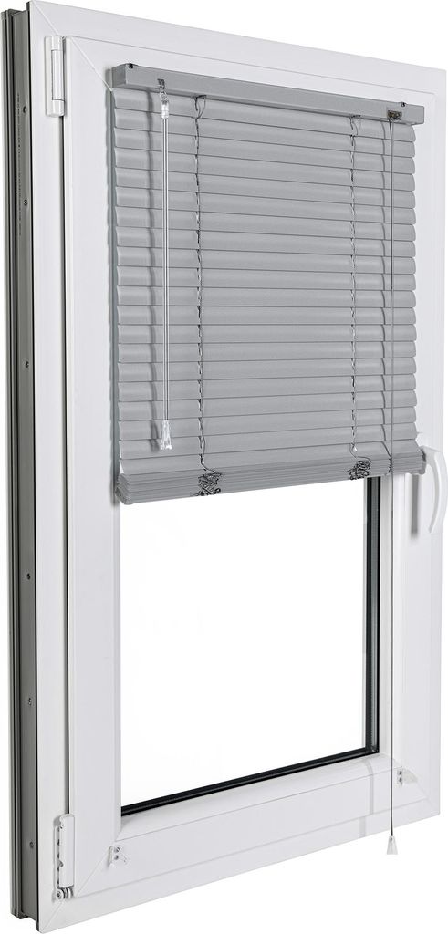 SONELLO Aluminium Jalousie 85cm x 100cm Silber Alu Jalousie Produktbild 