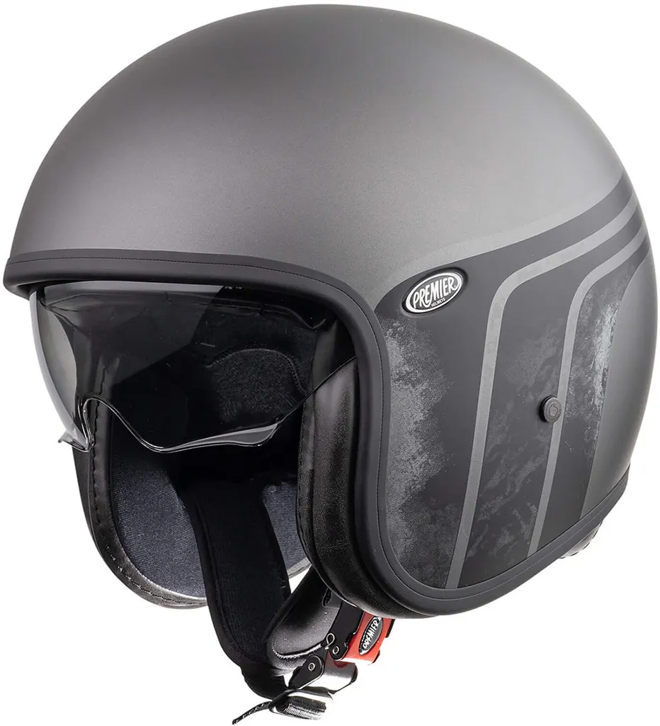 Casque Premier Vintage BTR 17 BM avec Visière Solaire Taille L (59/60) Noir