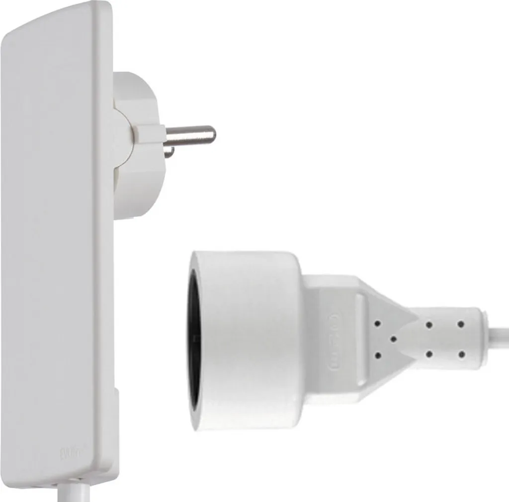 Schulte EVOline Plug 01.551 Spina Piatta Nera 1,5m | Salvaspazio Design