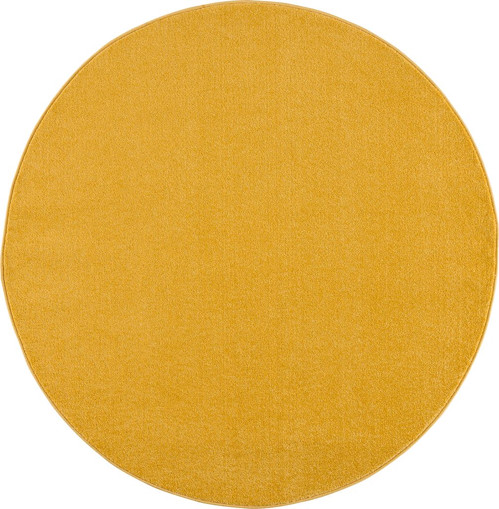 Teppich UNI 9506 YELLOW 150x150 Rund