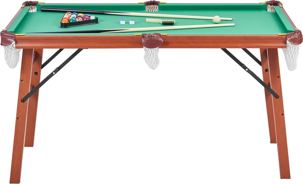 Table de Billard Pool Pliante 140 cm avec Accessoires Complets Inclus - 10