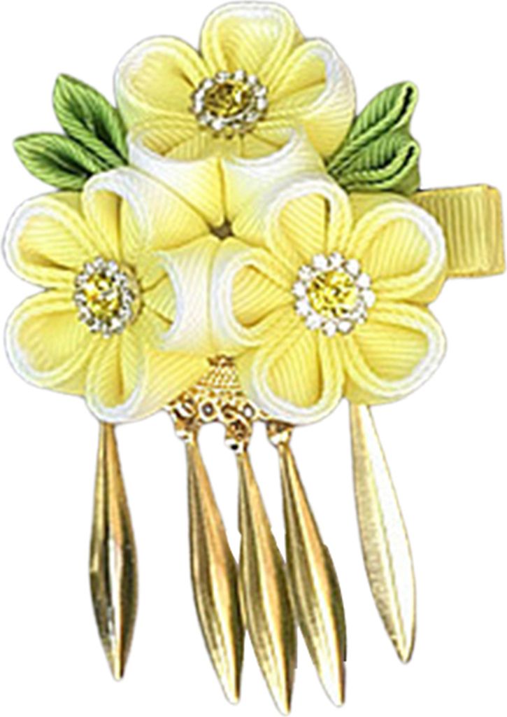 Haarnadel mit Quasten-Design, glänzende Strasssteine, florale Verzierung, leichte, vielseitige Haarspange, Haar-Accessoires