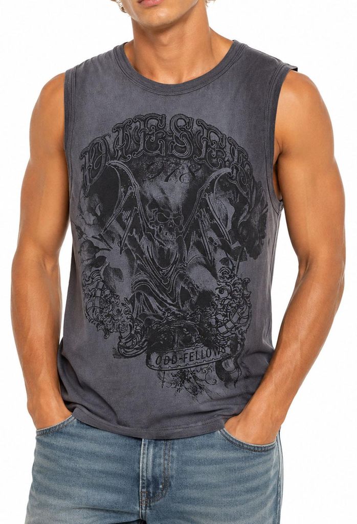 Diesel  T-BISCO-Q1 TOP Herren Tanktop Grau Produktbild 