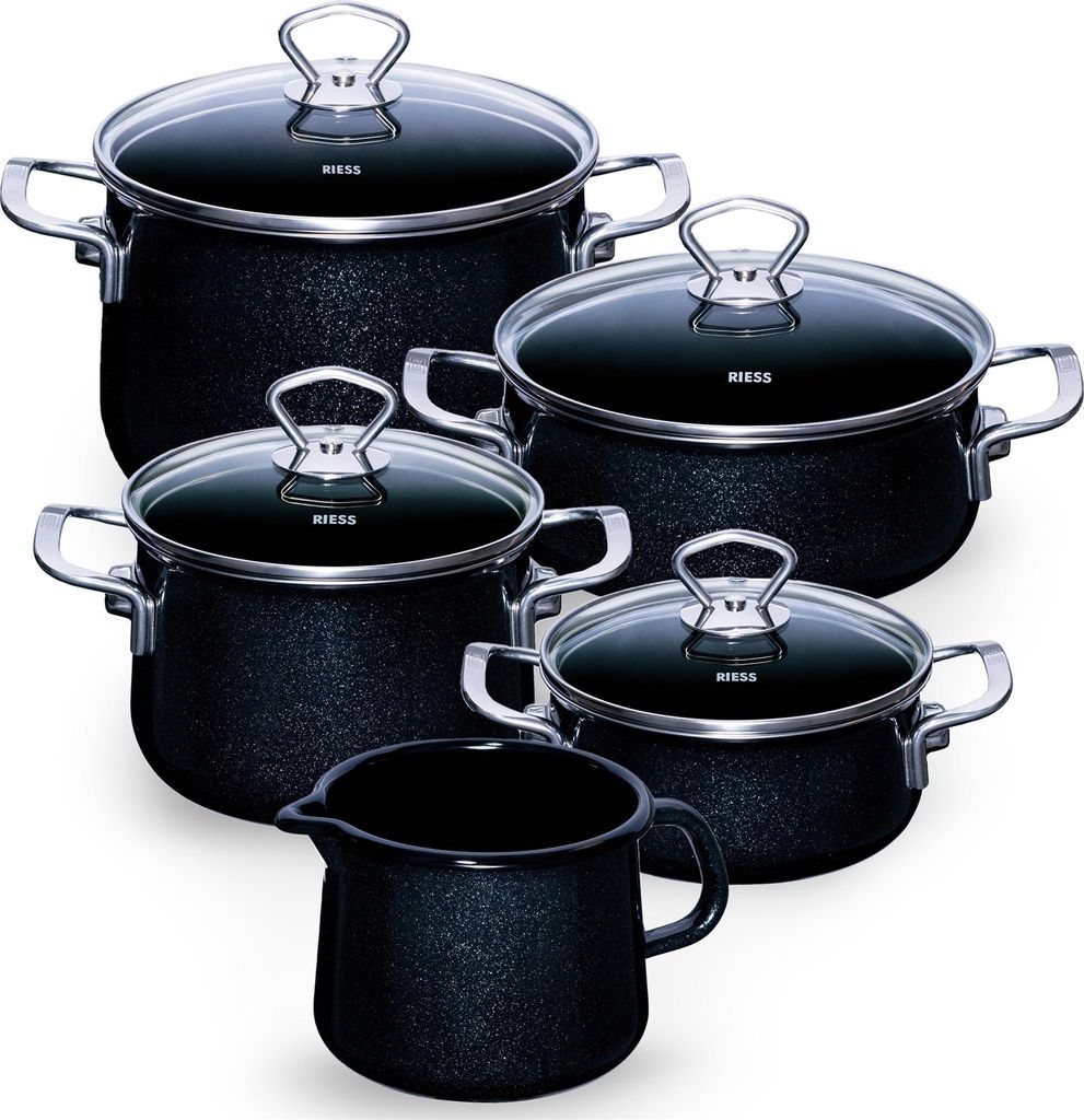 Topfset Familienset 5-teilig BLACK MAGIC Riess