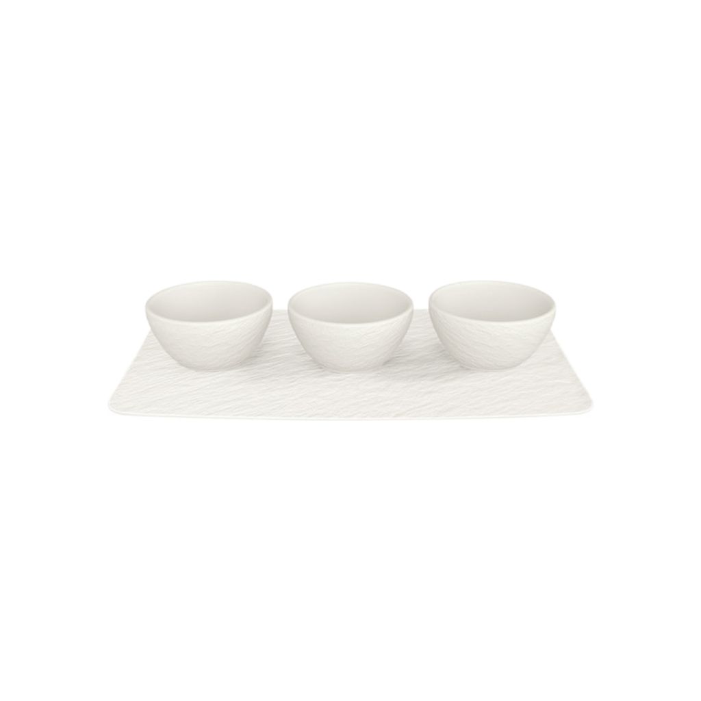 Villeroy & Boch Rock, Schüssel-Set, Rund, Porzellan, Weiß, Produktbild 