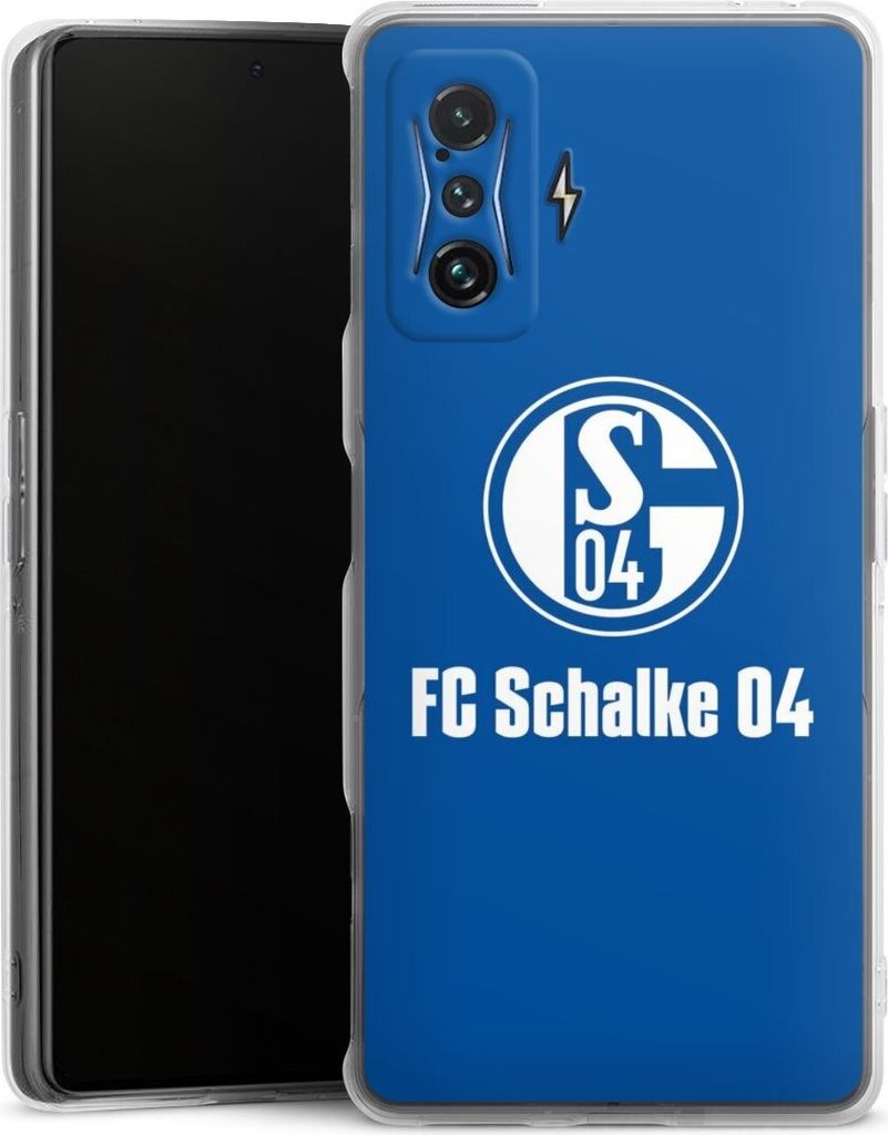DeinDesign Handyhülle für Xiaomi Poco F4 GT Silikon Hülle Case Smartphone Schutzhülle FC Schalke 04 Logo Offizielles Lizenzprodukt