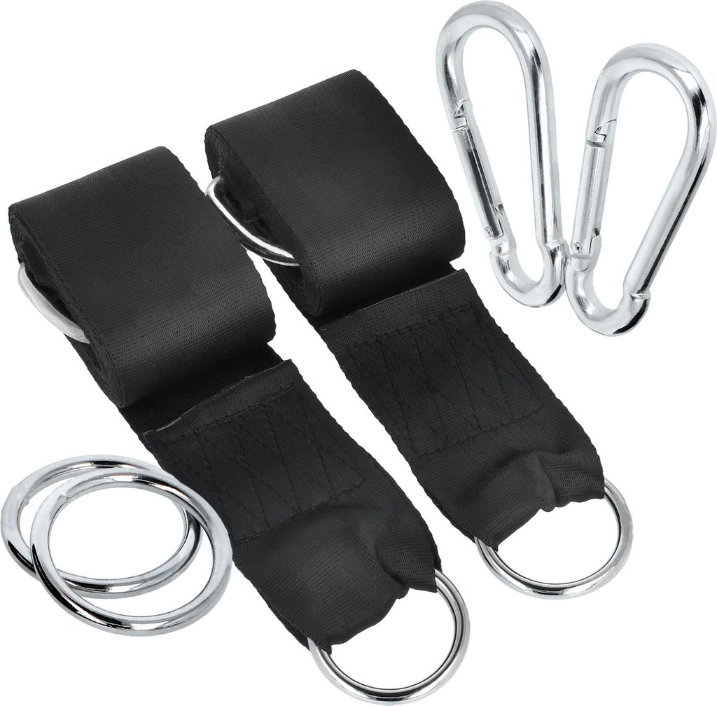 com-four® 6-teiliges Hängematte Befestigungs-Set - Produktbild 