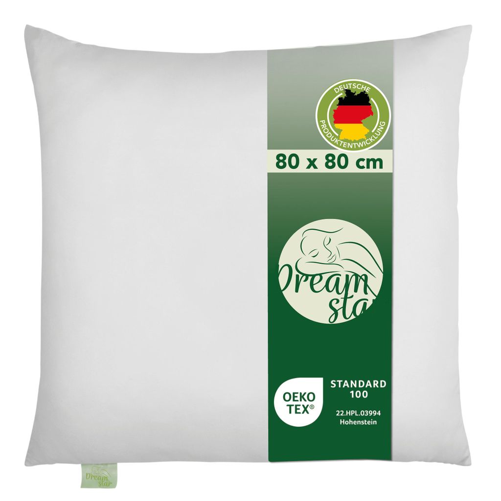 Eco Microfaser Kopfkissen | 80 x 80 cm | DREAMSTAR Eco | Produktbild 