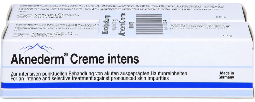 Aknederm Creme Intens, 2X30 g CRE Produktbild 