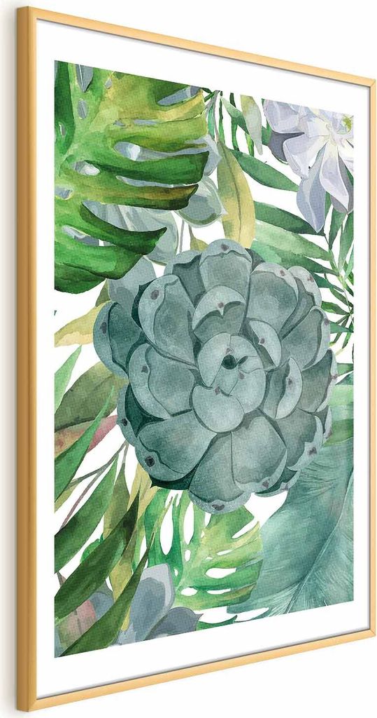 Posterpapier Poster - Tropical Flora 60x90 cm Blätter b-A-0591-ao-a