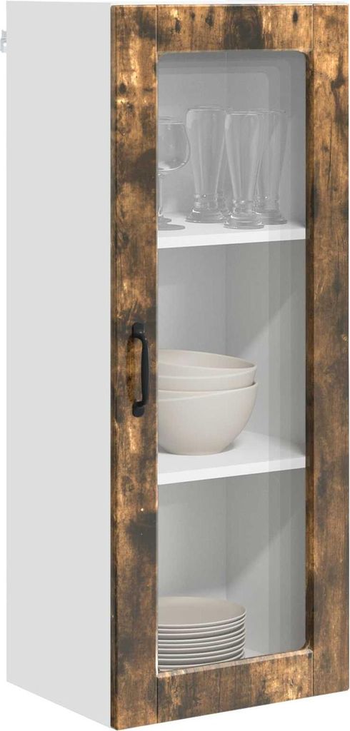 Eleganter Möbel Küchenschrank Geräucherte Eiche 40 x 31 x 100cm Holzwerkstoff - CJG184090 - Küchenschränke