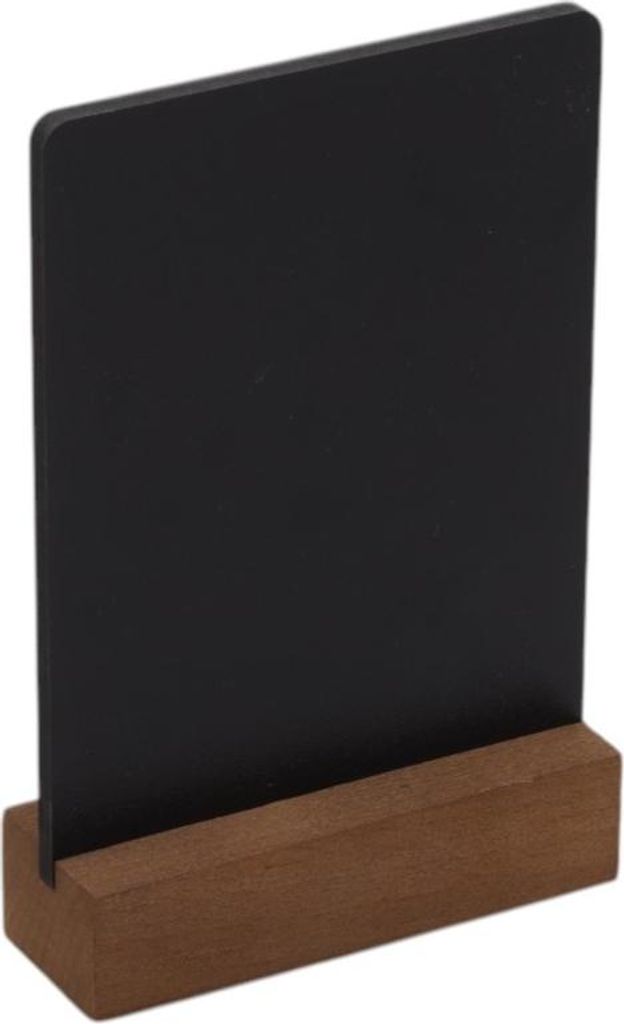WERBETAFEL INFORMATIONSCHILD Kreide MENÜ A6 18x12cm Ständer BRAUN