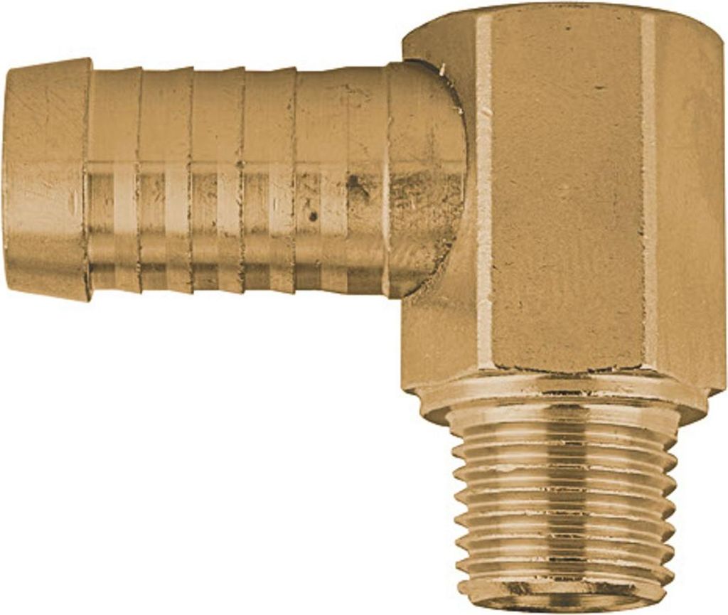 Riegler Winkel-Gewindetülle 90°, R 1/8 AG, Schlauchanschluss 9 mm