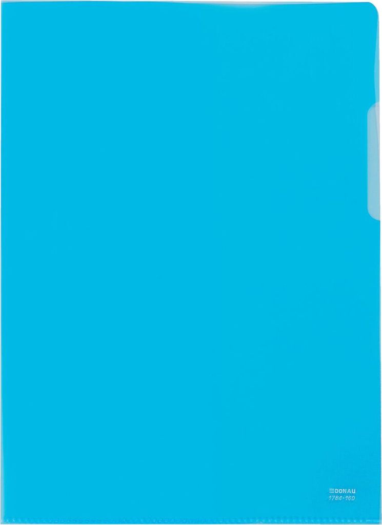 DONAU 1784910-10 Aktenhülle, A4, 160μm, PP, 10 Stück, blau