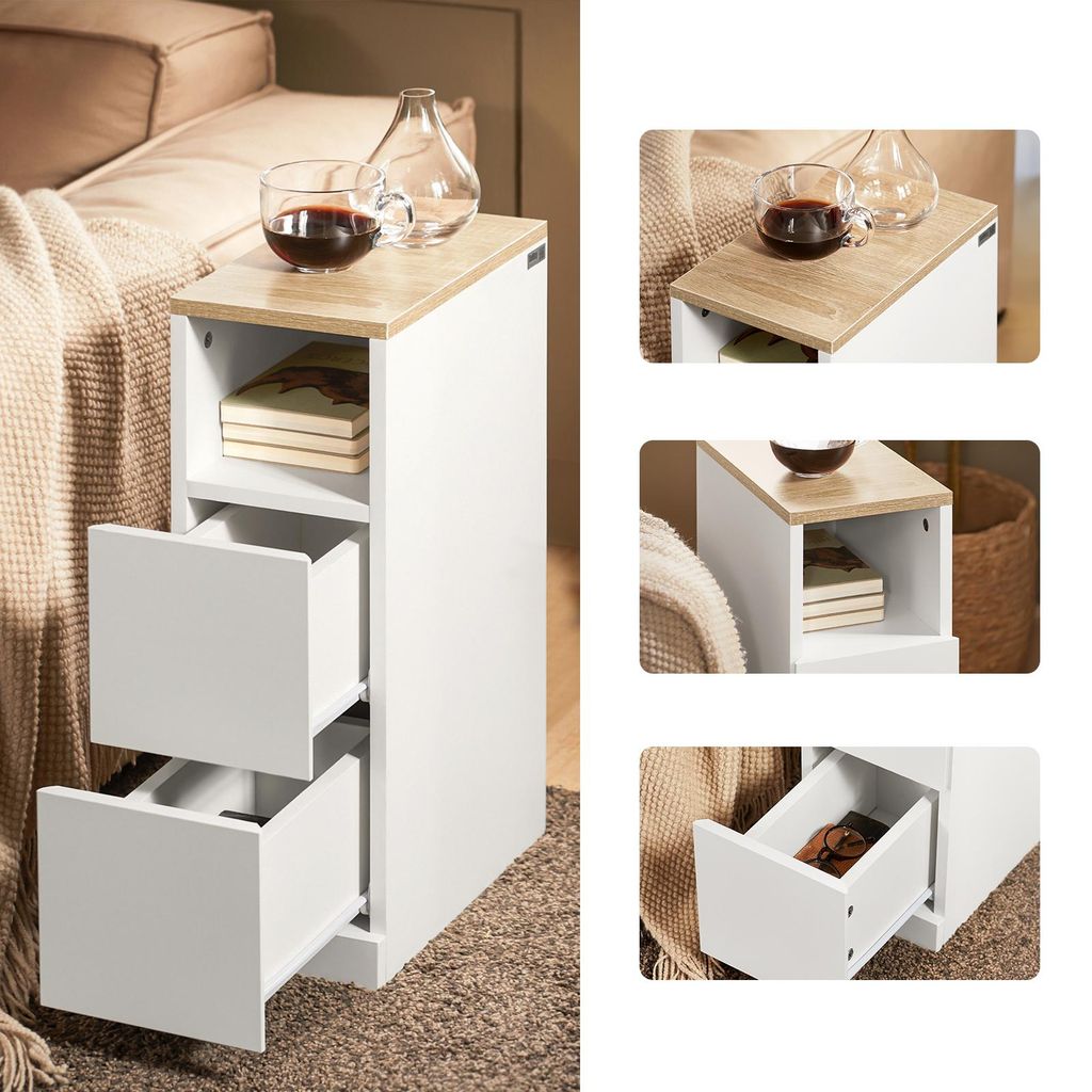SoBuy Nachttisch schmal 20cm, Nachtschrank & Beistelltisch Produktbild 