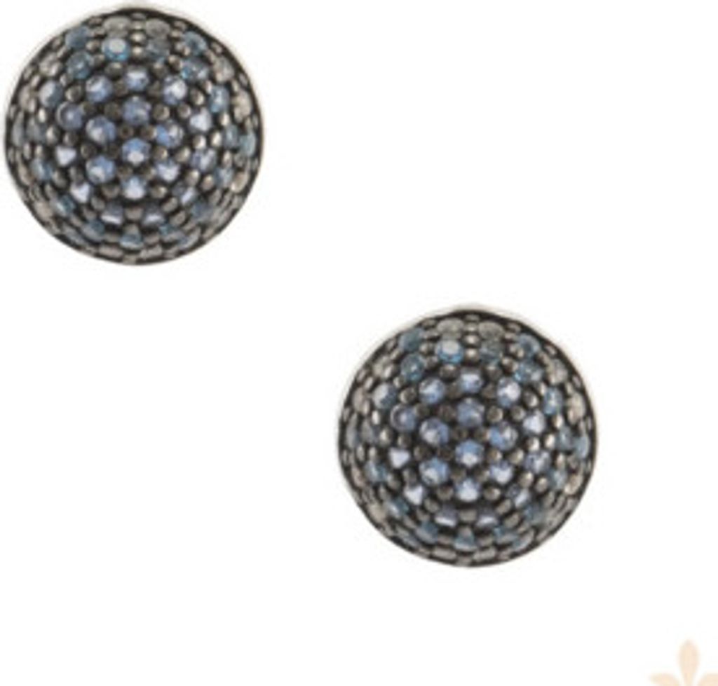 SEINERZEIT Saphire Bambus Ohrringe SZA-2990-316