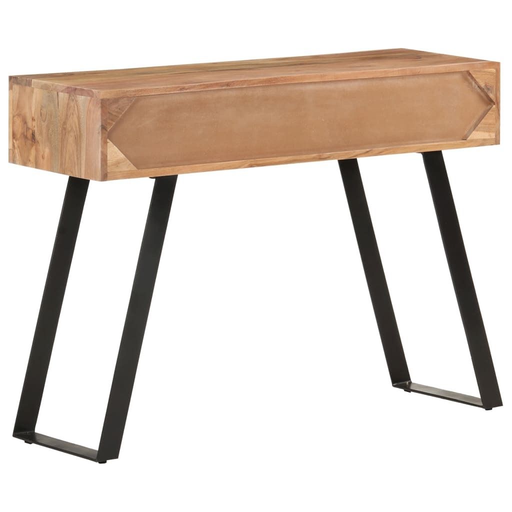 Möbel Konsolentisch 100x35x76 cm Massivholz Akazie mit Naturkanten - Beistelltische 323522