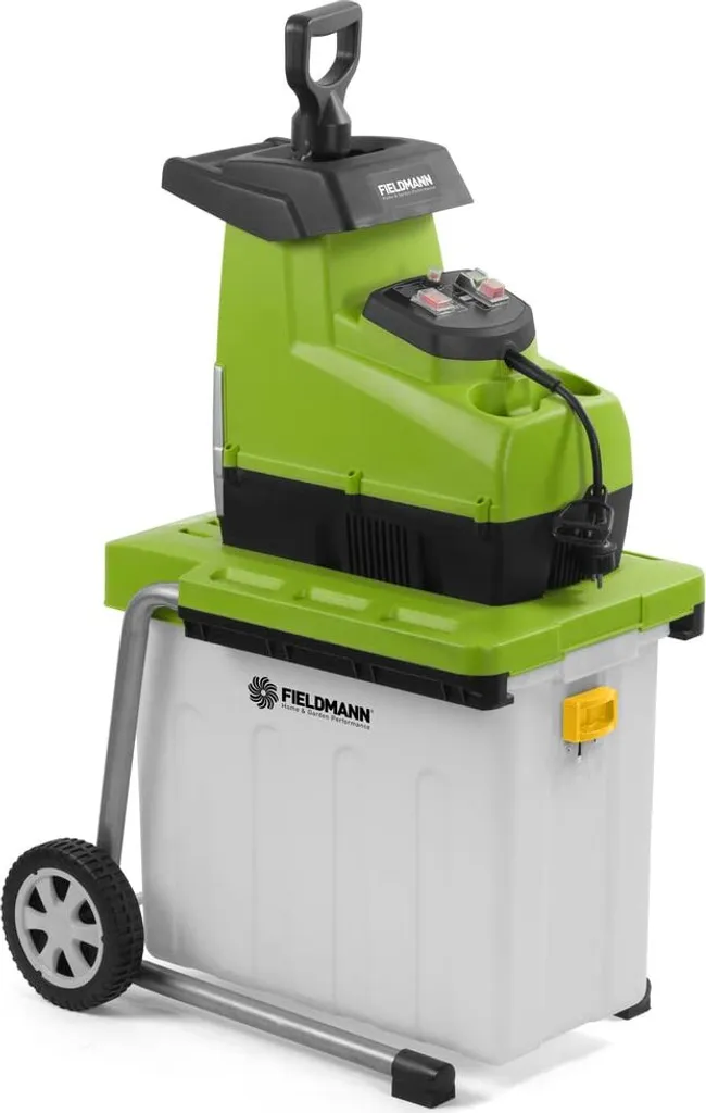 Broyeur de végétaux électrique puissant 2800W avec bac de 60L