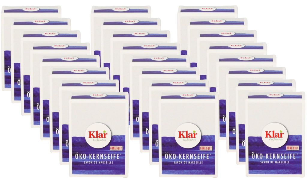 Klar Öko-Kernseife,  24 x 100 g Produktbild 