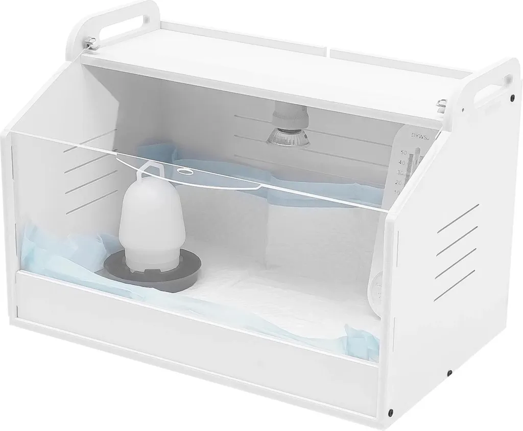 Couveuse à œufs électrique 25W blanche pour élevage de poussins