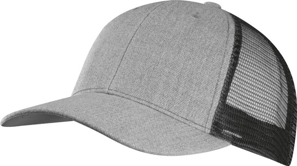 Basecap mit Netz / Farbe: grau-schwarz