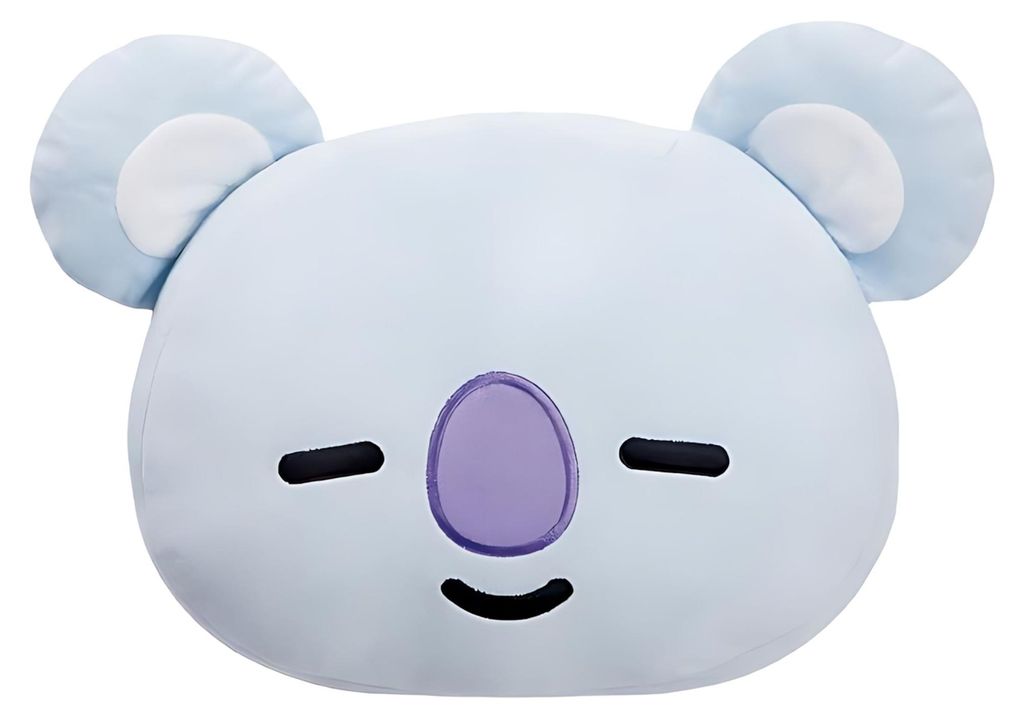 Plüschkissen KOYA, weicher Plüsch, 28 cm, Hellblau, Aurora Produktbild 