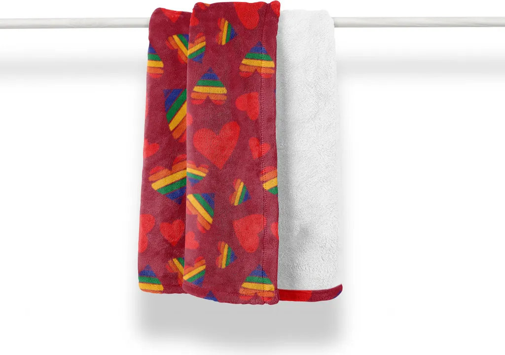 Plaid Divano ABAKUHAUS 125x175 cm Flanella Arcobaleno Design - 1