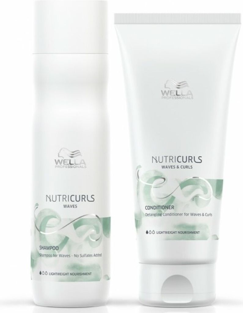 Wella NutriCurls Waves Set - Shampoo Waves 250 ml + Conditioner 200 ml