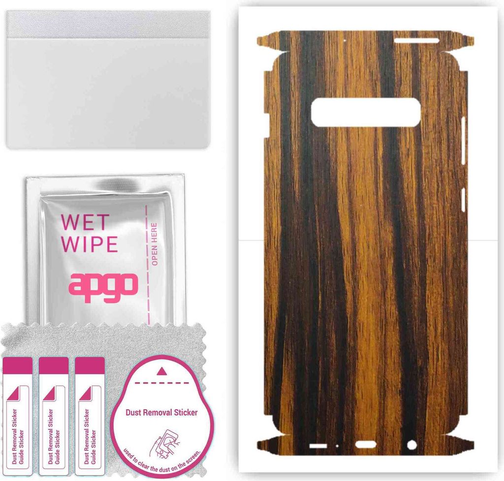 apgo Rückseite + Seiten Schutzfolie, Skin, kompatibel mit Samsung Galaxy S10 Plus, Hinten Displayschutzfolie aus Vinylfolie, kratzfest, einfache M...