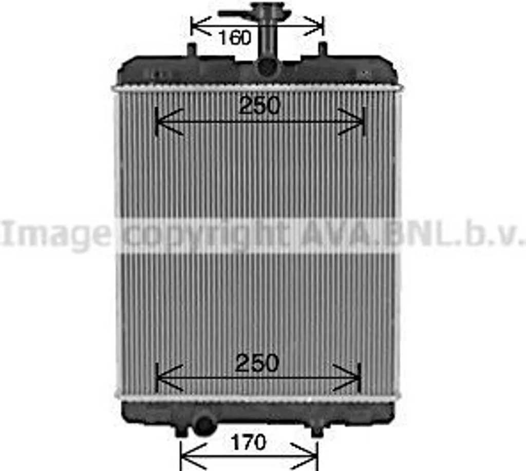 Radiateur de refroidissement moteur pour Toyota Aygo et Peugeot 108
