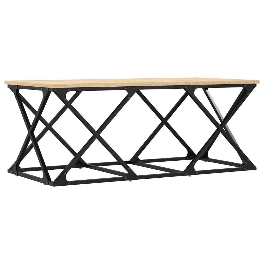 vidaXL Stolik kawowy dąb sonoma 100x49x40 cm materiał Zdjęcie produktu 