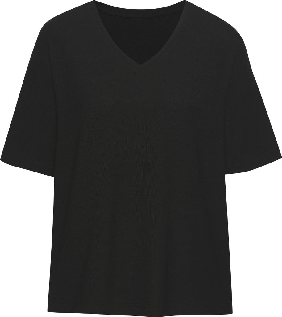 LASCANA Pyjamaoberteil schwarz Größe 32/34