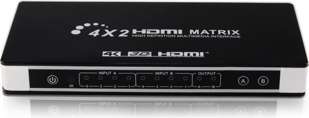 INF Commutateur HDMI Matrix 4x2 / Splitter UHD 4K2K 3D avec Image du produit 