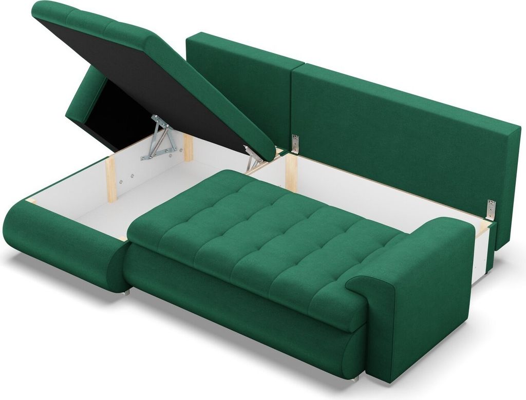Links Ecksofa mit Schlaffunktion FORESTA, Sofa mit Produktbild 
