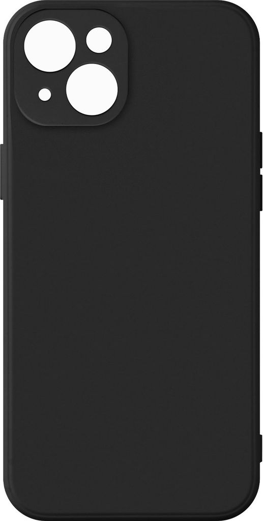 Avizar, Halbsteife Silikon Handyhülle für Apple iPhone 13 Mini, Soft Touch, Schwarz