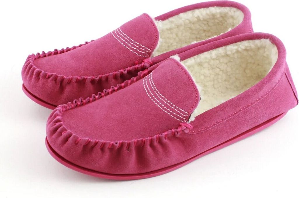 Eastern Counties Leather - Damen Mokassins "Bethany", Berber, Wildleder EL369 (38 EU) (Pink)