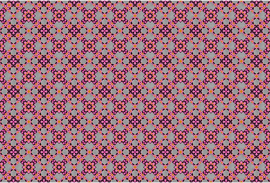Tadessi Fototapete | Abstrakt | 4.00 m x 2.70 m | Orange | Rosa | Wandbild | Digitaldruck