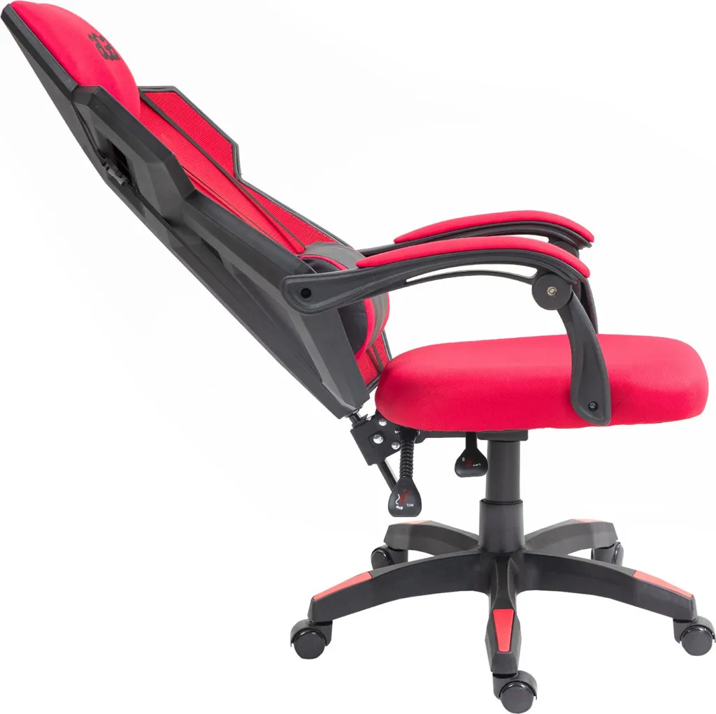 Siège Gaming Rouge Aga pour Setup PC, Dossier Réglable et Ergonomique - 5