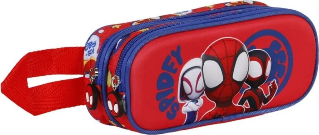 Karactermania Spiderman 3D Gang Trousse Double Rouge de Taille Unique