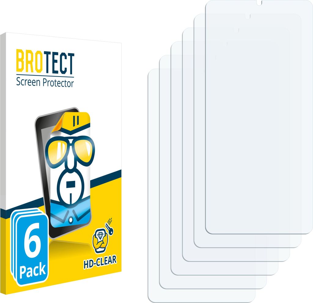 6x Für Hifi Walker G7 Pro Schutzfolie BROTECT Displayschutz Display Schutz Folie Klar Transparent